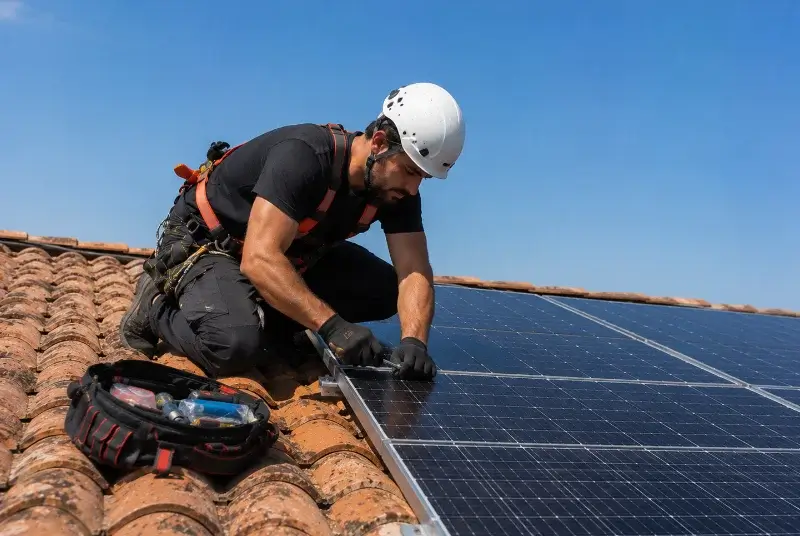 Maintenance et monitoring de panneaux solaires à Juigné-des-Moutiers